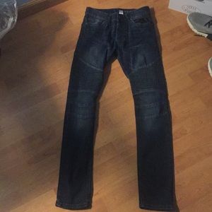 H&M biker jeans navy blue